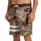 Bermuda Hurley Phantom Block Party Camuflada Marrom