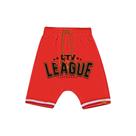 Bermuda infantil cata vento saruel league - tamanho 08 - vermelho
