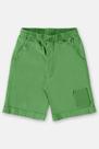 Bermuda infantil em sarja verde Bermuda infantil em sarja verde