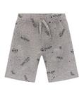 Bermuda Infantil Frases Rovitex Kids Mescla Claro - Cinza