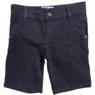 Bermuda infantil masculina menino esporte fino sarja elastano com regulagem - preto
