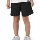 Bermuda Infantil Menino Bolso Cargo Sarja Lisa Preto