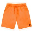 Bermuda Infantil Menino em Nylon Laranja Neon Onda Marinha