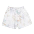 Bermuda Infantil Menino em Tactel Folhas Marrom/Azul Ogochi