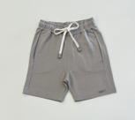 Bermuda Infantil Menino Johnny Fox Cinza Com Cordão Ajustável E Bolsos Laterais