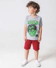Bermuda Infantil Moletom Cargo Marisa Tam 4 a 10 Verme-93022