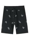 Bermuda Infantil Moletom sem Felpa Preto - Lemon
