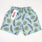 Bermuda Infantil Tactel Estampa de Folhas