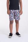 Bermuda Infantil Tactel Geométrico Vermelho Bermuda Infantil Tactel Geométrico Vermelho