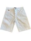 Bermuda jeans branco masculino Bermuda jeans branco masculino