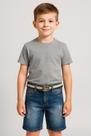 BERMUDA JEANS C/ ELASTANO PARA MENINOS COM CINTO Nº 10 BERMUDA JEANS C/ ELASTANO PARA MENINOS COM CINTO Nº 10