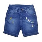 Bermuda Jeans Ciclista Feminina Infantil Tam. 01 ao 03