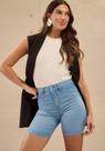 Bermuda Jeans Ciclista Fit For Me Cintu Média Lunender J3519