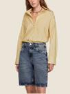Bermuda Jeans Cintura Alta Dzarm