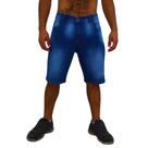 Bermuda Jeans Com Lycra Elastano Lavagem Clara
