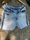 Bermuda jeans destroyed