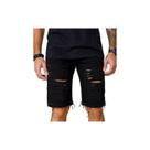 Bermuda Jeans Destroyed Rasgada Masculino Adulto Ref. 005