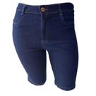 Bermuda jeans feminina ciclista plus size