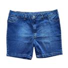 Bermuda Jeans Feminina Curta Meia Coxa Azul Plus Size Tamanho 56 Bermuda Jeans Feminina Curta Meia Coxa Azul Plus Size Tamanho 56