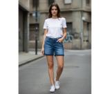 Bermuda Jeans Feminina - Shortinho Moda Blue 3 Denim 3445
