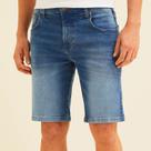 Bermuda Jeans Forum Paul Slim Ve26 Azul Masculino