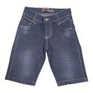 Bermuda Jeans Infantil Masculina Lavagem - Escura Tam 4 Ao 8
