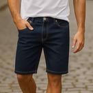 Bermuda Jeans LISO SKINNY Masculina Casual Elastano Slim 409