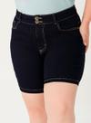 Bermuda Jeans Malwee 1000129465 Feminina Plus Size Cintura Média Stretch T. 48/56 Bermuda Jeans Malwee 1000129465 Feminina Plus Size Cintura Média Stretch T. 48/56