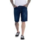 Bermuda Jeans Masculina Azul Puidos Premium Casual