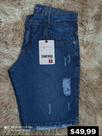 Bermuda jeans masculina detonada