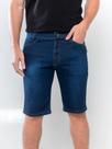 Bermuda Jeans Masculina Kovali Azul Escuro Premium Confortável Bermuda Jeans Masculina Kovali Azul Escuro Premium Confortável