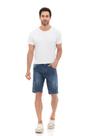 Bermuda Jeans Masculina Puídos Casual Comfort Azul Bermuda Jeans Masculina Puídos Casual Comfort Azul