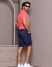 Bermuda Jeans Masculina Slim Escura