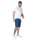 Bermuda Jeans Masculina Tradicional Barra Feita Lançamento