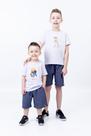 Bermuda Jeans Menino 78 Algodão 22 Poliéster 2 Bolsos Etiqueta de Couro na Bainha da Perna Direita Bermuda Jeans Menino 78 Algodão 22 Poliéster 2 Bolsos Etiqueta de Couro na Bainha da Perna Direita