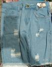 Bermuda jeans oscuro