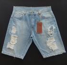 Bermuda Jeans Rasgada