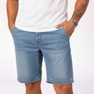 Bermuda Jeans Sarja Masculino C/Laycra Slim