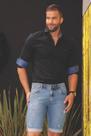 Bermuda jeans slim black bm 7011