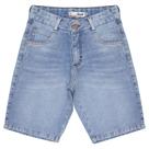 Bermuda Juvenil Look Jeans Algodão Jeans