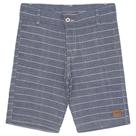 Bermuda Juvenil Look Jeans Listras Azul