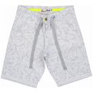 Bermuda Juvenil Look Jeans Sarja Estampada Branca - UNICA - 6