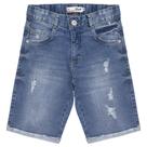 Bermuda Juvenil Look Jeans Skinny Puídos Jeans Bermuda Juvenil Look Jeans Skinny Puídos Jeans