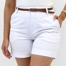 Bermuda Malwee Meia Coxa em Sarja Feminina