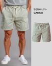 Bermuda Masculina Cargo Com Cordão Elástico Diversas Cores Bermuda Masculina Cargo Com Cordão Elástico Diversas Cores