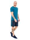 Bermuda masculina com bolsos e listras dicorpo
