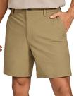 Bermuda Masculina de Golfe CRZ YOGA 7" Stretch Leve Marrom