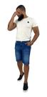 Bermuda Masculina De Sarja Casual Básica Com Bolso Frontal