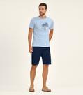 Bermuda Masculina em Sarja Diametro Azul