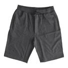 Bermuda masculina em tecido moletinho liso, cor grafite, marca basic +, tamanho gg